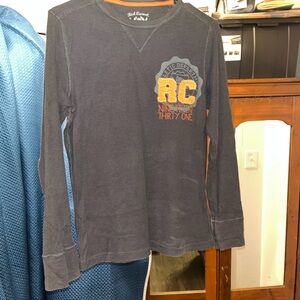 Boys Large Red Camel Brown Long Sleeve with Orange RC Logo
